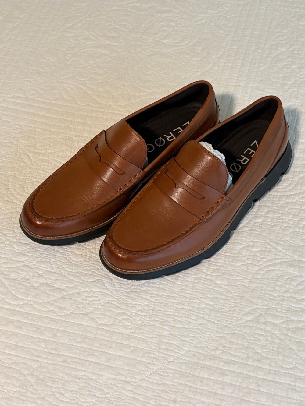 Cole Haan Brown Leather Penny Loafers